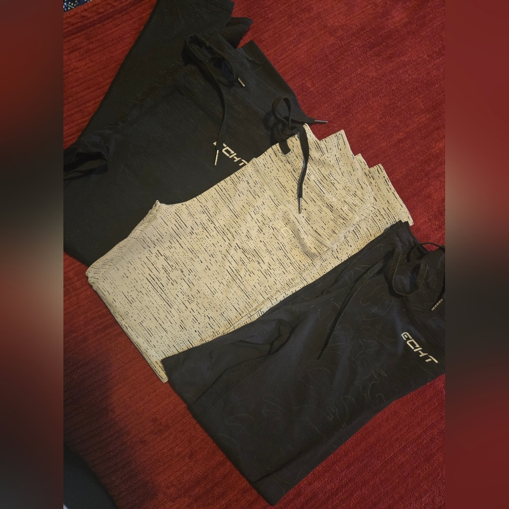 ECHT Black and Cream Leggings All 3 Set